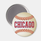 CHICAGO BASEBALL MAGNEET (Voorkant / Achterkant)
