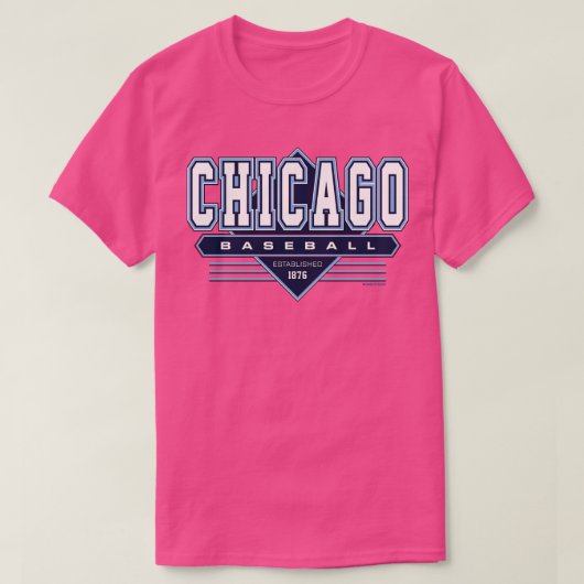 Chicago Baseball Retro Cubs Geïnspireerd 90s T T-shirt (Design voorkant)