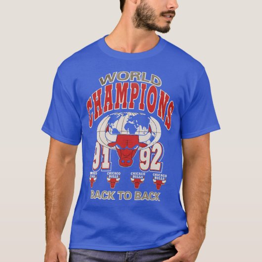 Chicago Basketball Back To Back 91-92 T-shirt (Voorkant)