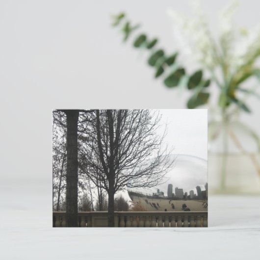 Chicago Bean Briefkaart (Staand voorkant)