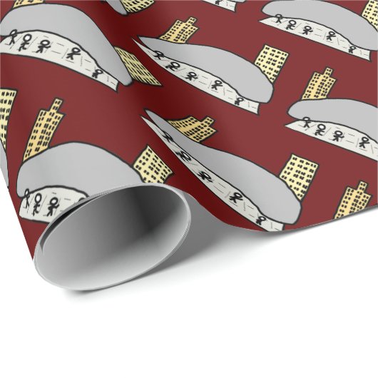 Chicago Bean Cadeaupapier (Rol Hoek)