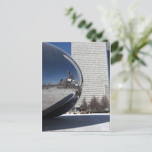 Chicago Bean en Skyscaper Briefkaart (Staand voorkant)