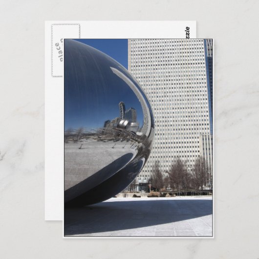 Chicago Bean en Skyscaper Briefkaart (Voorkant / Achterkant)