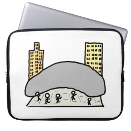 Chicago Bean Laptop Sleeve