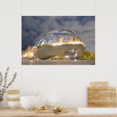Chicago Bean Reflections Poster (Keuken)