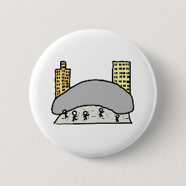 Chicago Bean Ronde Button 5,7 Cm