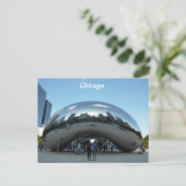 Chicago Bean Sightseeing Feestdagenkaart (Staand voorkant)