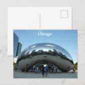 Chicago Bean Sightseeing Feestdagenkaart (Voorkant / Achterkant)
