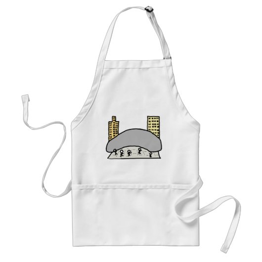 Chicago Bean Standaard Schort (Voorkant)