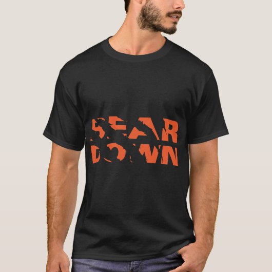 Chicago Bears - Bear Down - Claw Tear T-shirt (Voorkant)