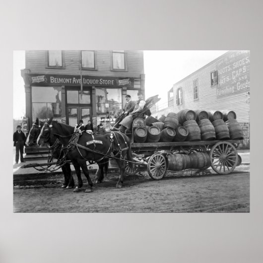 CHICAGO BEER LEVERY c. 1895 Poster (Voorkant)