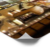 Chicago beroemd landmerk 's nachts poster (Hoek)