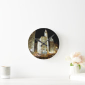 Chicago beroemd landmerk 's nachts ronde klok (Huis)