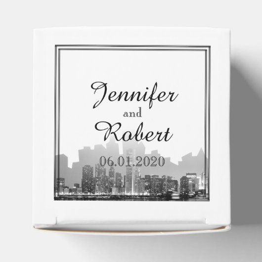 Chicago Bestemming Bruiloft Favor Box Bedankdoosjes (Bovenkant)