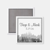 Chicago Bestemming Bruiloft Magneet (Voorkant / Achterkant)