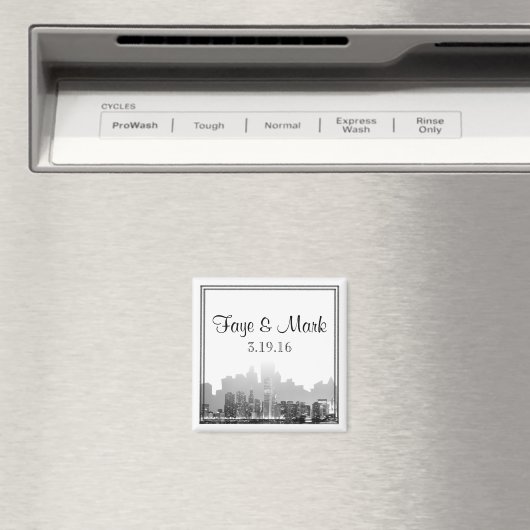 Chicago Bestemming Bruiloft Magneet (Insitu (Vaatwasser))