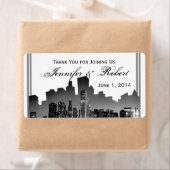 Chicago Bestemming Bruiloft Water Fles Label (Insitu)