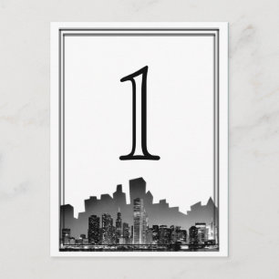 Chicago bestemming Trouwtafel nummer Briefkaart