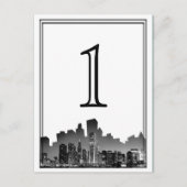 Chicago bestemming Trouwtafel nummer Briefkaart (Voorkant)