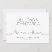 Chicago Bewaar de datum Kaart (Voorkant)