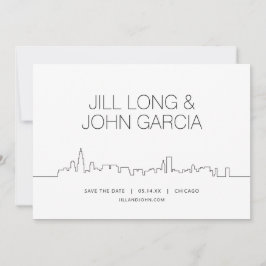 Chicago Bewaar de datum Kaart