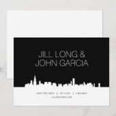 Chicago Bewaar de datum Kaart (Voorkant / Achterkant)