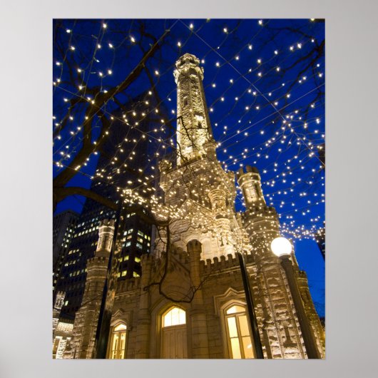 Chicago bij Christmastime Poster (Voorkant)