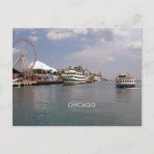 Chicago:  Bij Navy Pier Briefkaart (Voorkant)
