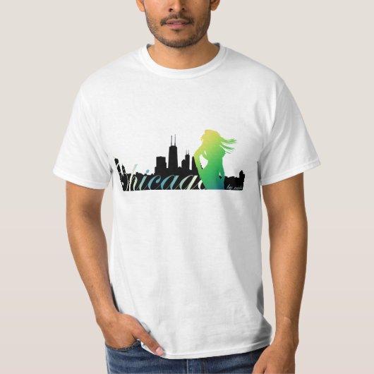 Chicago bij Night T-shirt (Voorkant)