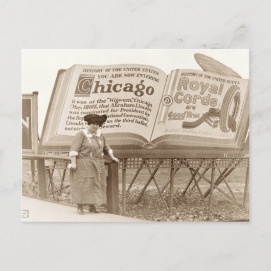  Chicago Billboard Briefkaart (Voorkant)