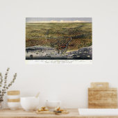 Chicago birdseye map - 1874 (Parsons & Atwater) B Poster (Keuken)