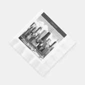 Chicago Black White Servet (Hoek)