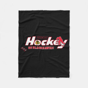 Chicago Blackhawks Hockey Grijs Officieel Gelicent Fleece Deken