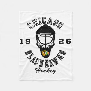 Chicago Blackhawks Hockey Mask Rood Nhl Officieel Fleece Deken