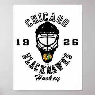 Chicago Blackhawks Hockey Mask Rood Nhl Officieel Poster