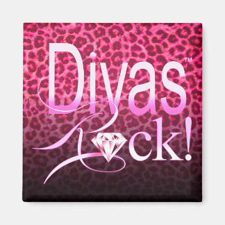 CHICAGO BLING - Luipaard "Divas Rock!" Magneet
