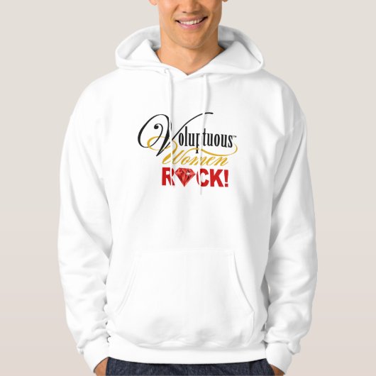CHICAGO BLING - "Voluptuous Women Rock!" Hoodie (Voorkant)