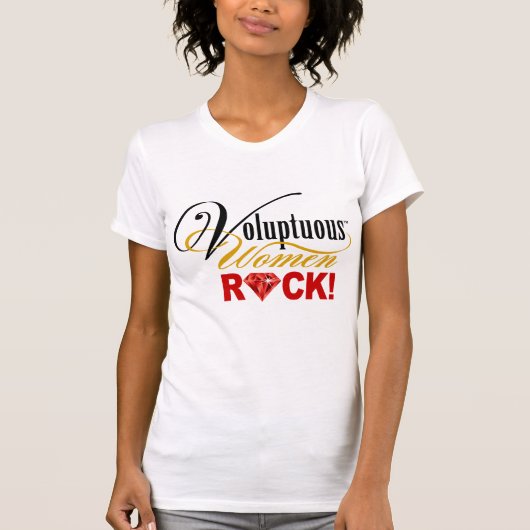 CHICAGO BLING - "Voluptuous Women Rock!" T-shirt (Voorkant)
