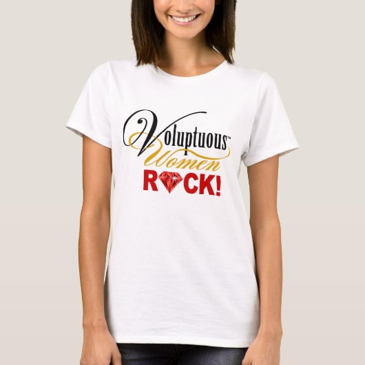 CHICAGO BLING - "Voluptuous Women Rock!" T-shirt (Voorkant)