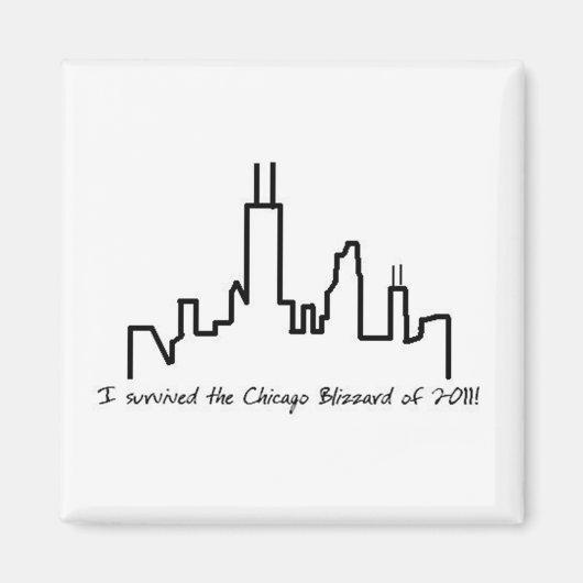 Chicago Blizzard 2011 - magneet (Voorkant)
