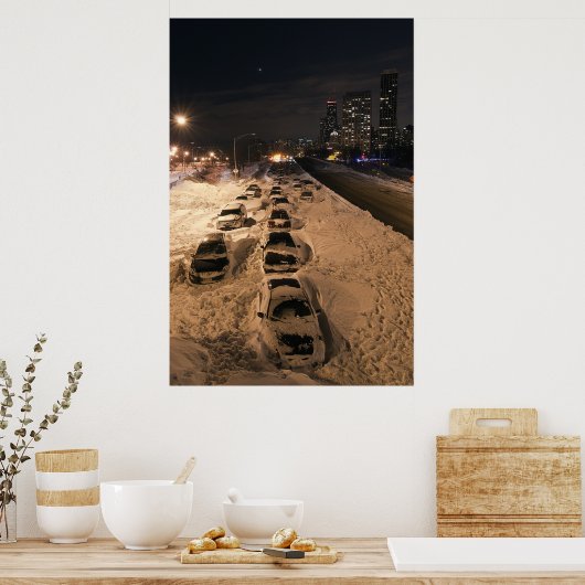 Chicago Blizzard 2011 Poster (Keuken)