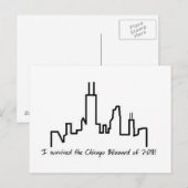 Chicago Blizzard Briefkaart (Voorkant / Achterkant)