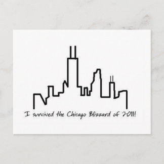 Chicago Blizzard Briefkaart