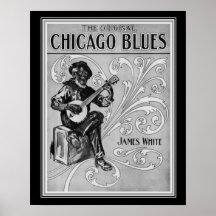 "Chicago Blues" 1915 — Muziek voor vellen 16x20 af