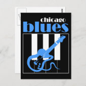 Chicago blues briefkaart (Voorkant / Achterkant)