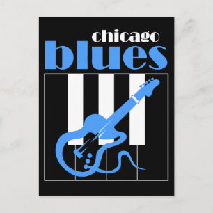 Chicago blues briefkaart