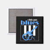 Chicago blues magneet (Voorkant / Achterkant)