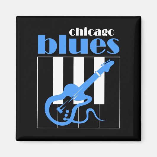 Chicago blues magneet (Voorkant)