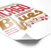 Chicago Blues Music Lover Foto Afdruk (Hoek)