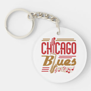 Chicago Blues Music Lover Sleutelhanger